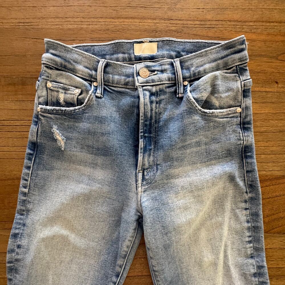 Mother The Insider Crop Step Fray Jeans - Size 27 - Picture 2 of 11